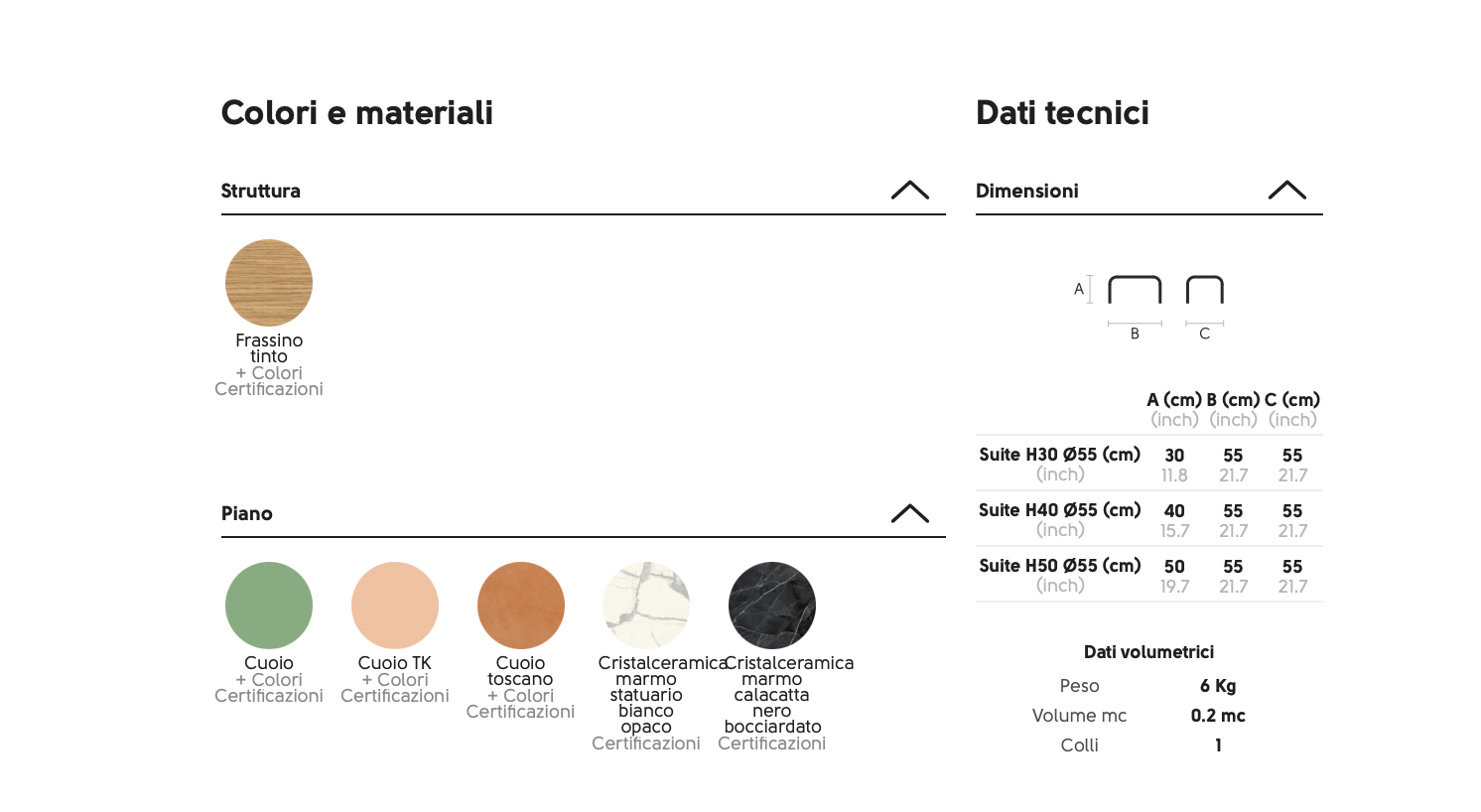 Suite H40 Coffe Table tavolino