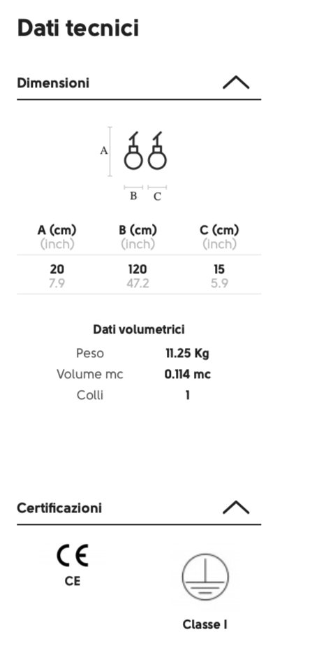 Suspense Sospensione lampadario