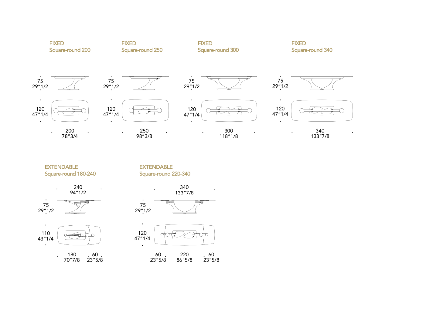 Archimede 72 tavolo piano legno reflex 300x120x75 cm