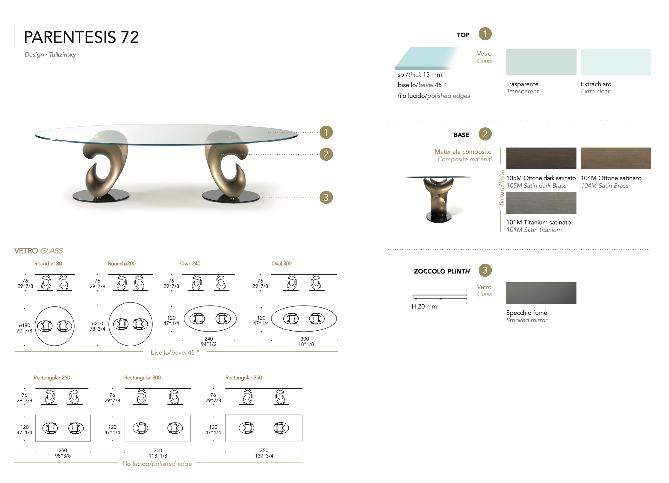 Partentesis 72 tavolo