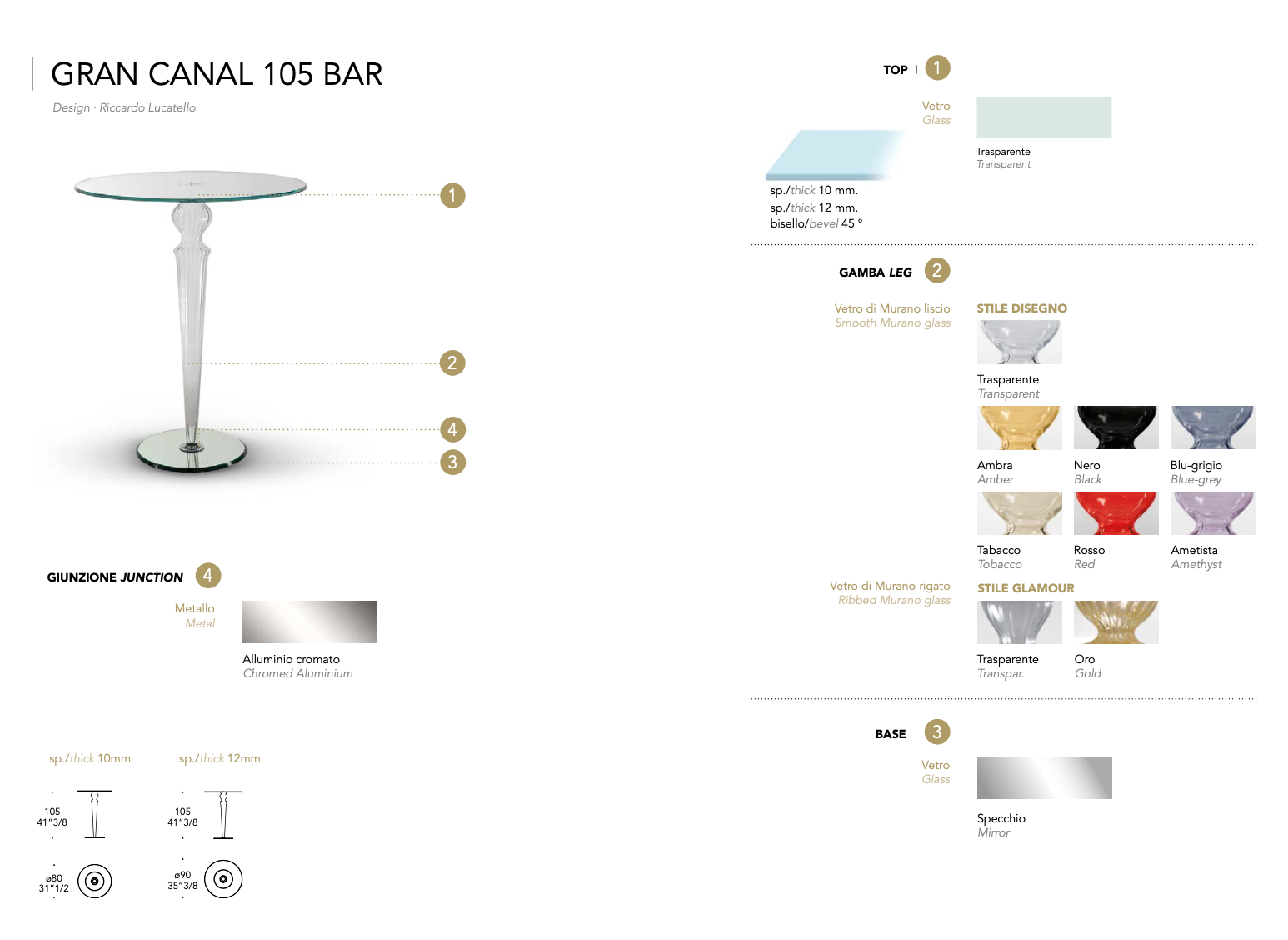 Gran Canal 105 Bar tavolino