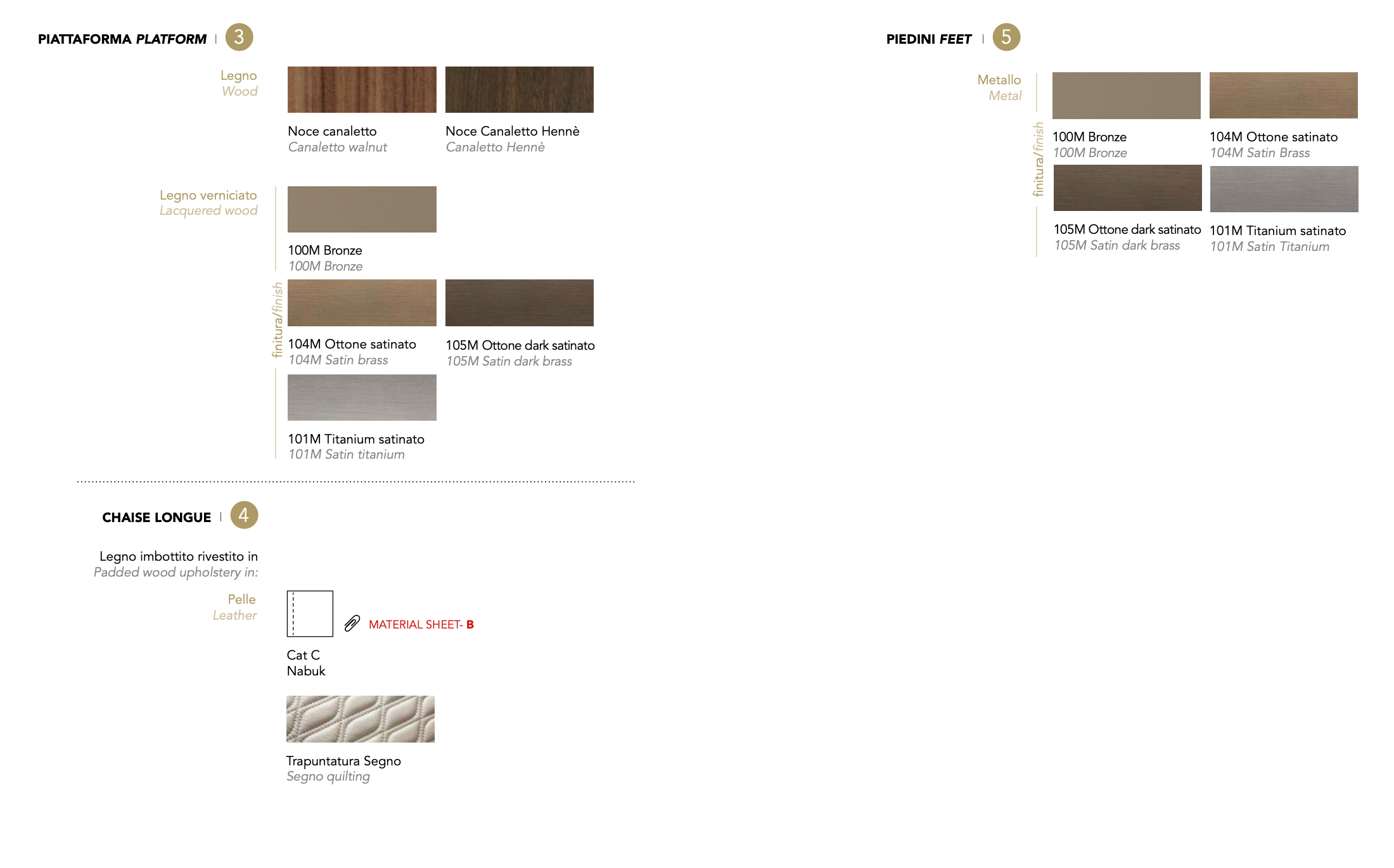 Segno Sofa Chaise Longe divano