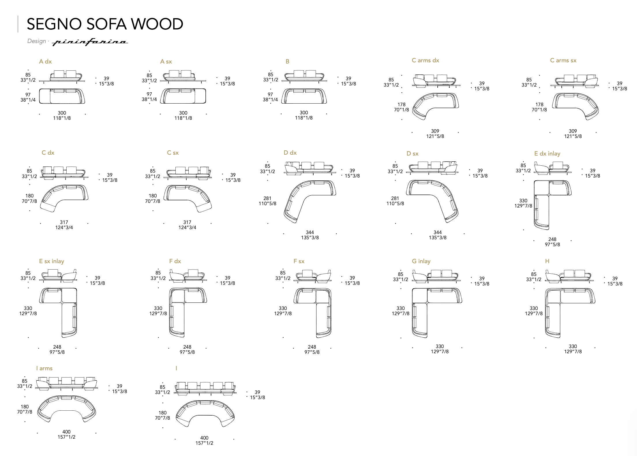 Segno Sofa Wood divano