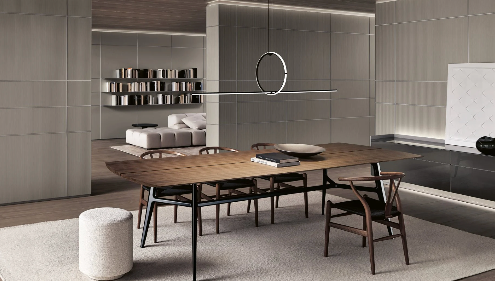 Francis tavolo piano diviso in legno