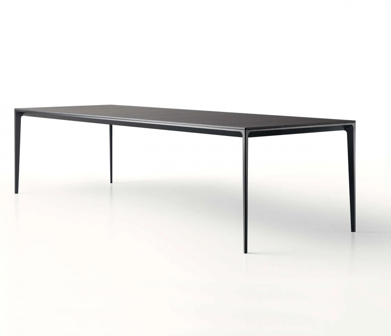 Long Island tavolo allungabile piano vetro laccato diamante