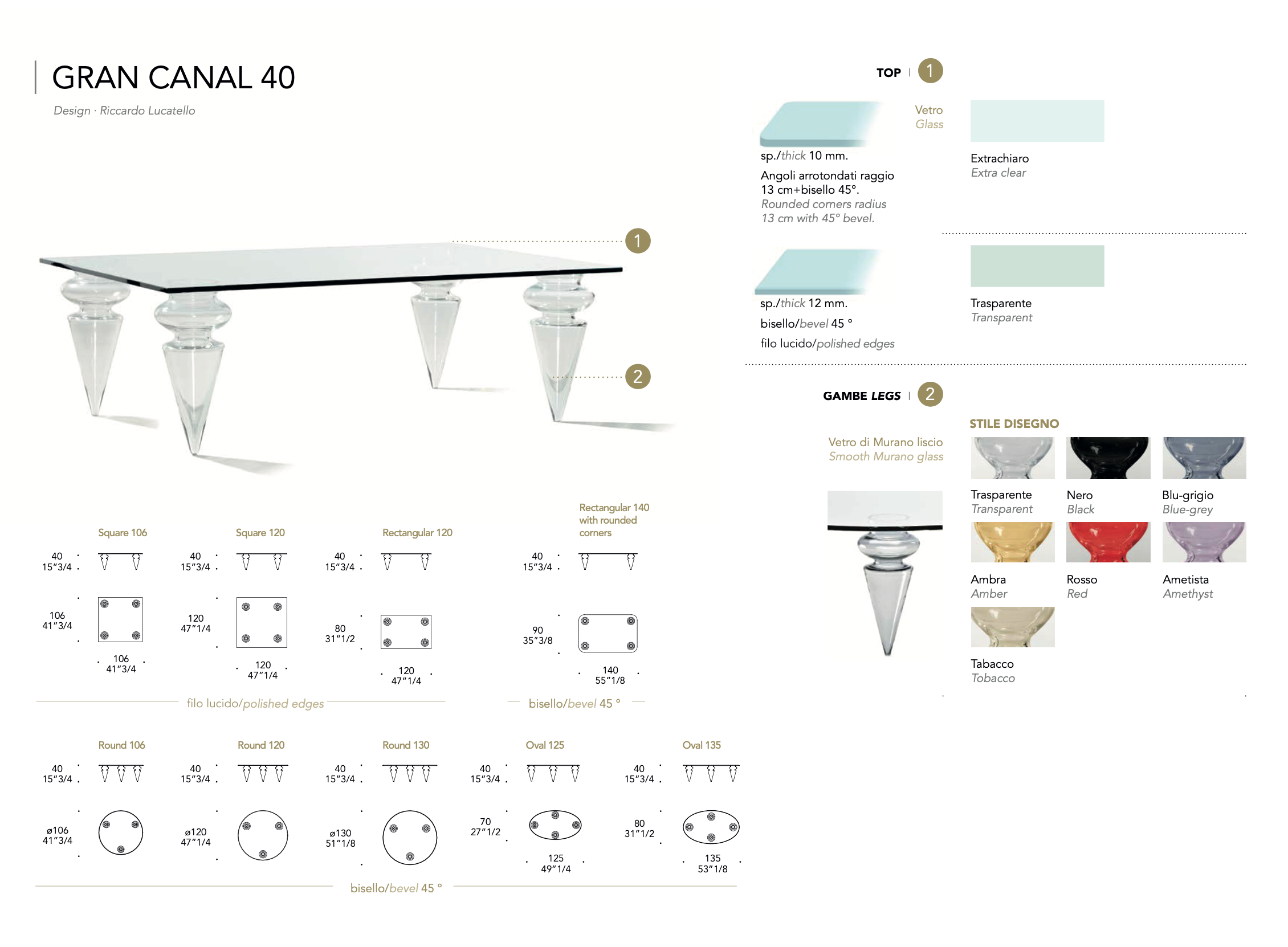 Gran Canal 40 tavolino