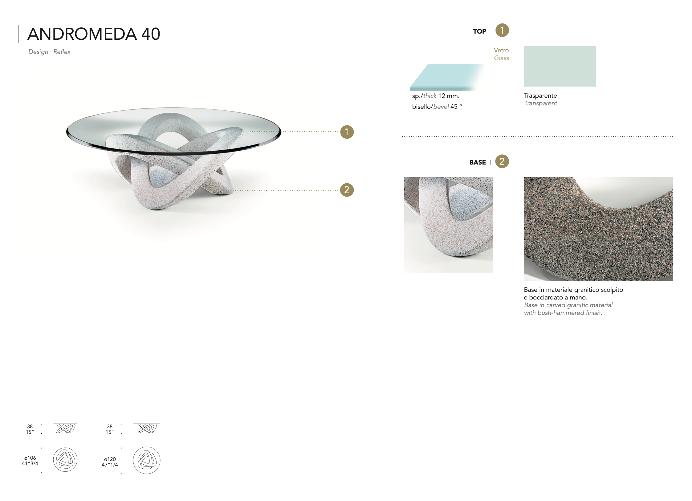 Andromeda 40 tavolino