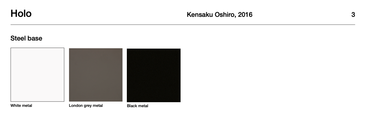 Holo rettangolare tavolo