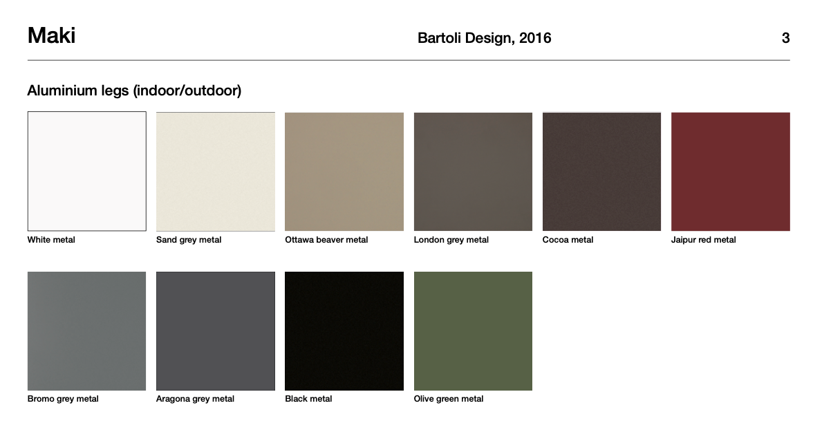 Maki tavolo fisso/allungabile