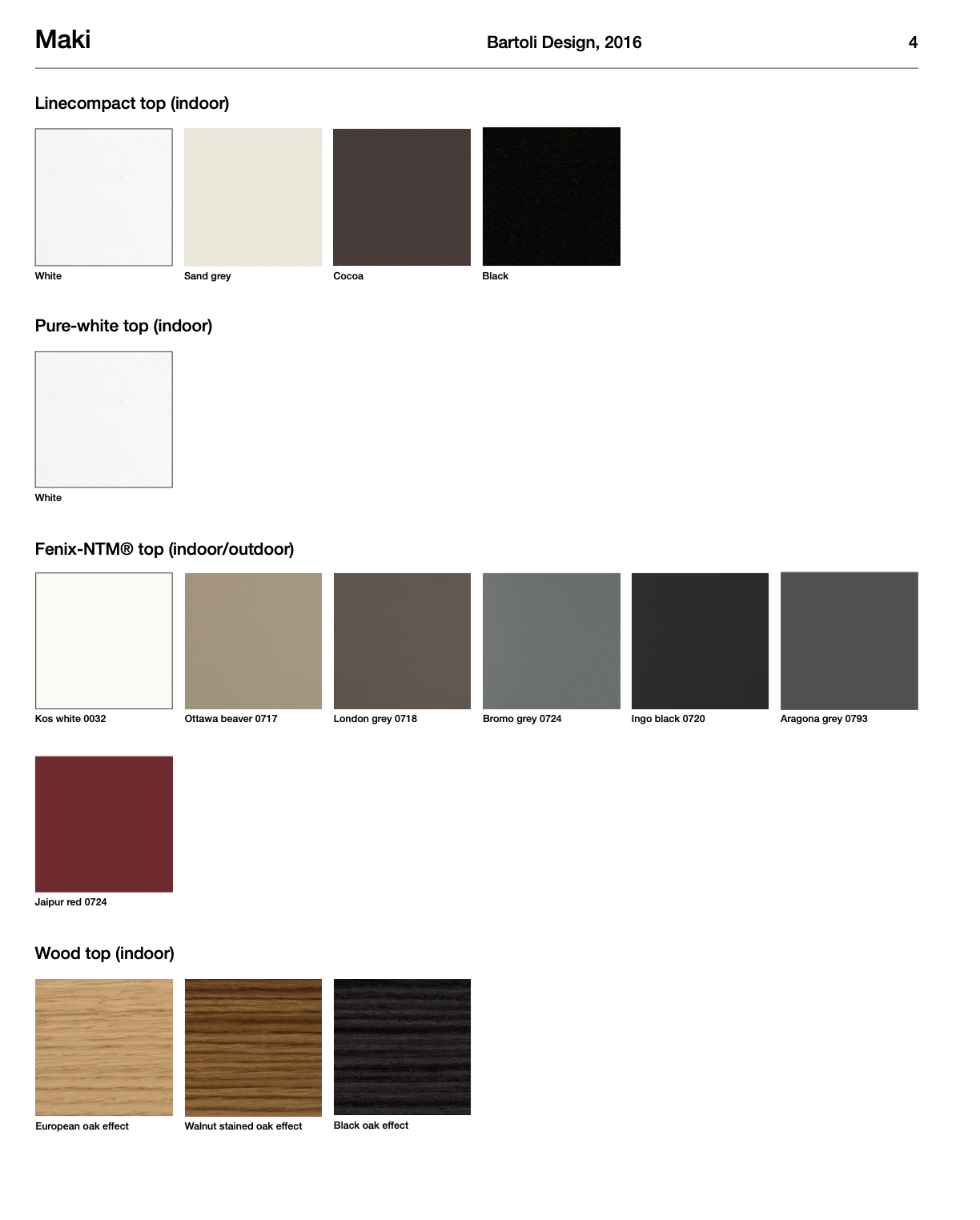 Maki tavolo fisso/allungabile