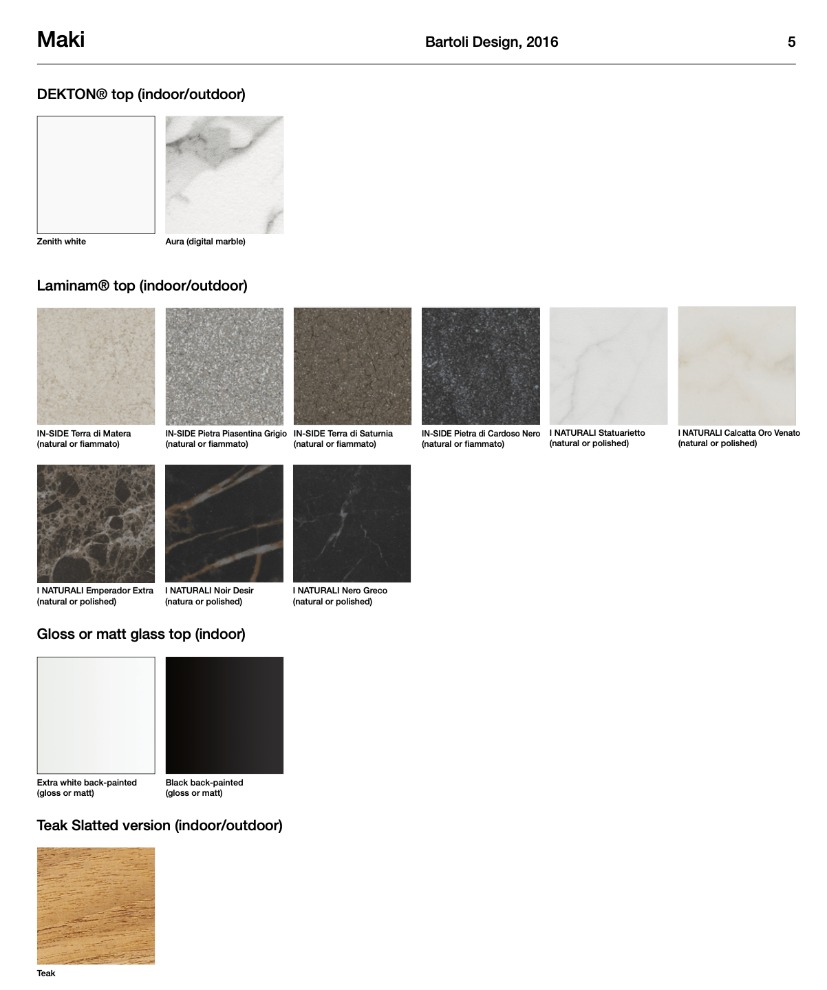 Maki tavolo fisso/allungabile