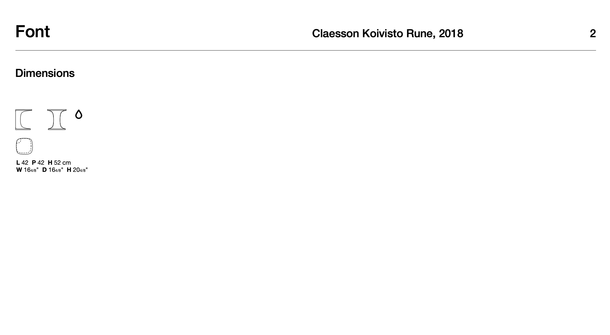 Font Polietilene tavolino indoor/outdoor