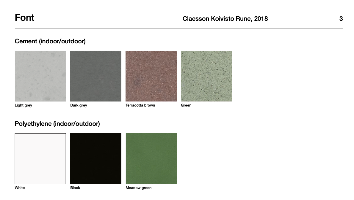 Font Polietilene tavolino indoor/outdoor