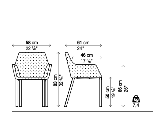 Mem Soft poltroncina tessuto