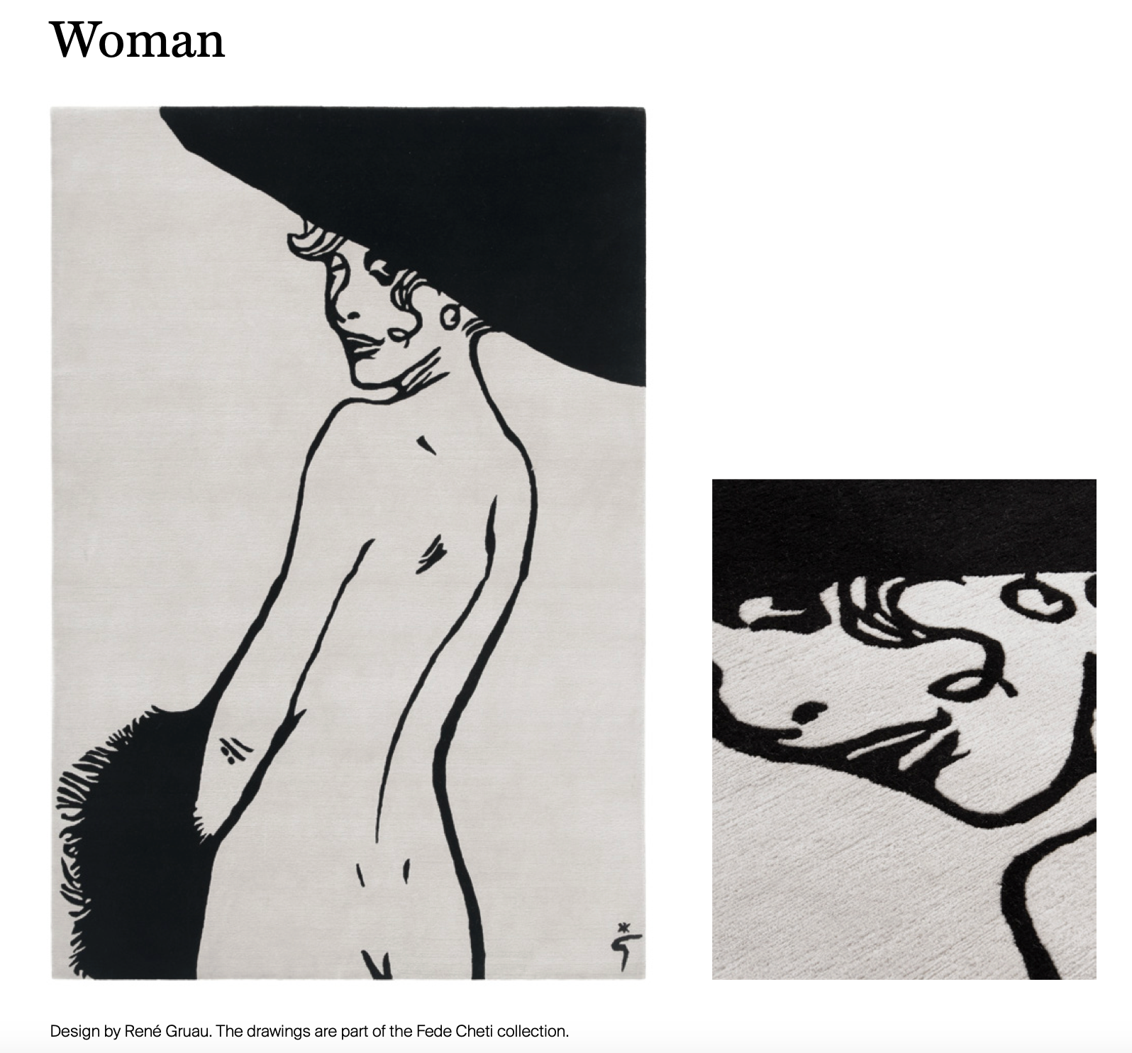 Woman tappeto