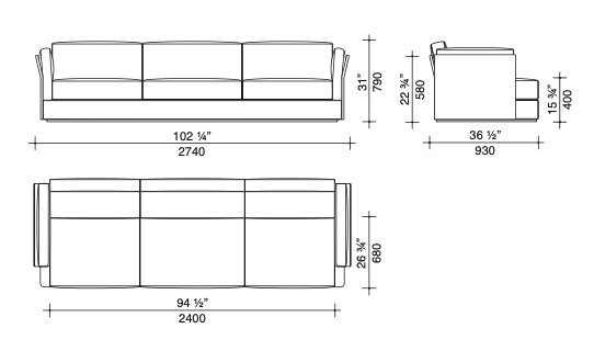 Groovy divano tessuto DA