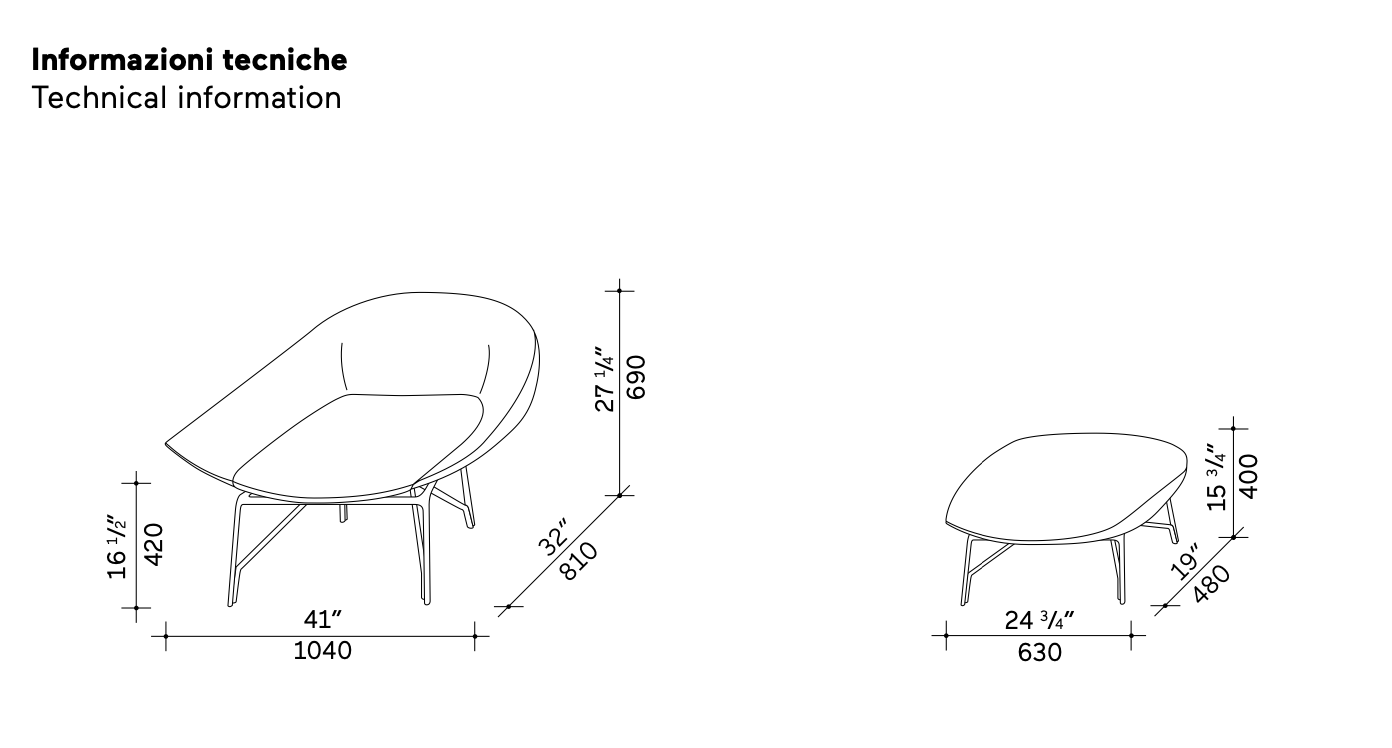 Lennox poltrona tessuto DA