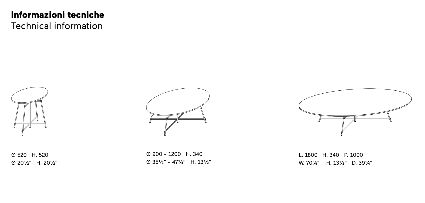 Mr.Zheng tavolino ovale laccato opaco