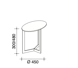 Sign tavolino H.48 laccato lucido LCL