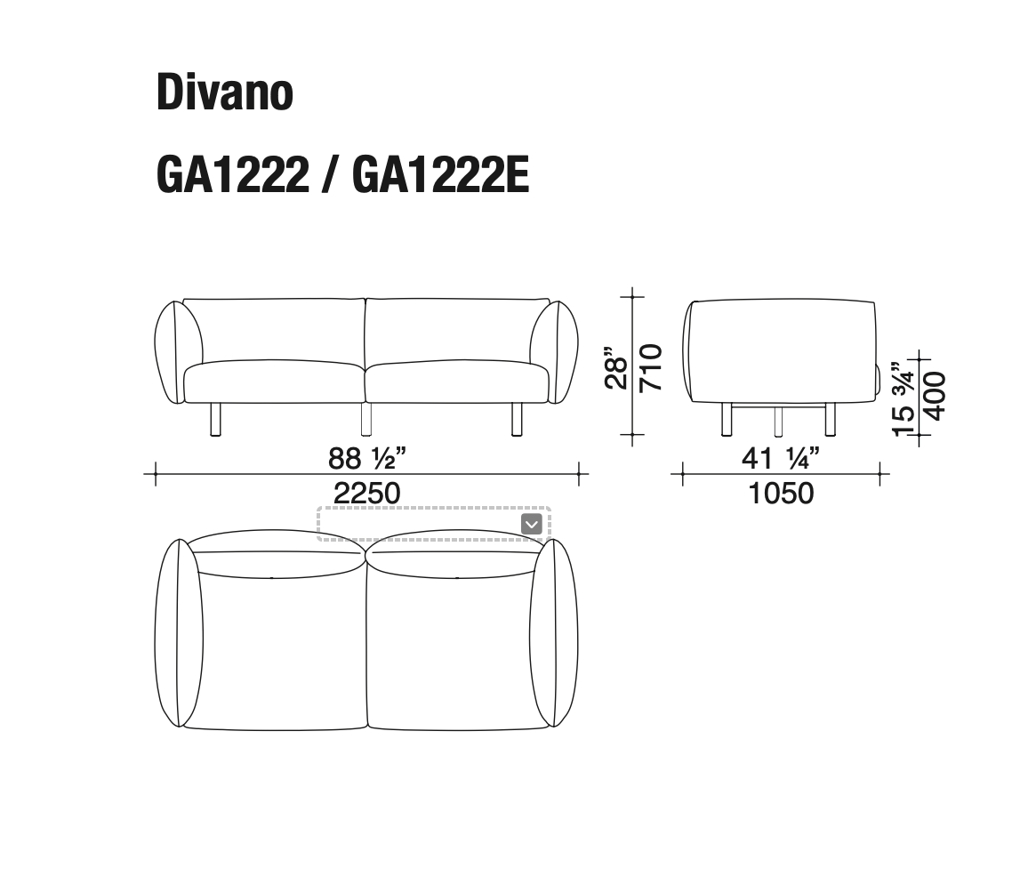 Soffio divano pelle basic