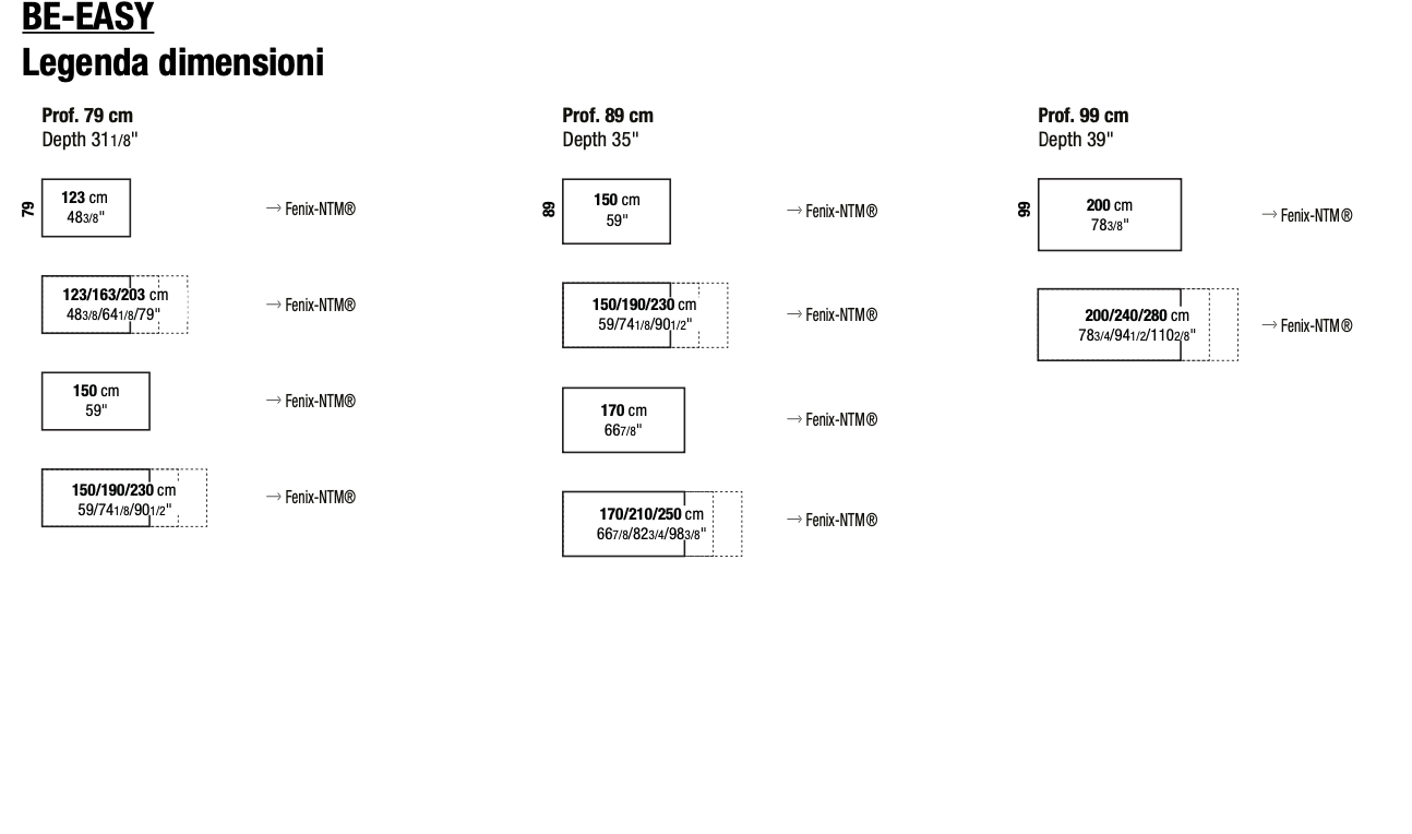 Be-Easy tavolo fisso