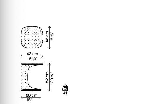 Font Polietilene tavolino indoor/outdoor