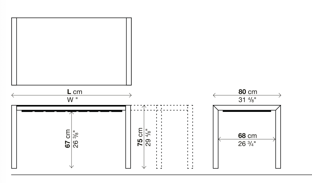 Sushi Table tavolo allungabile