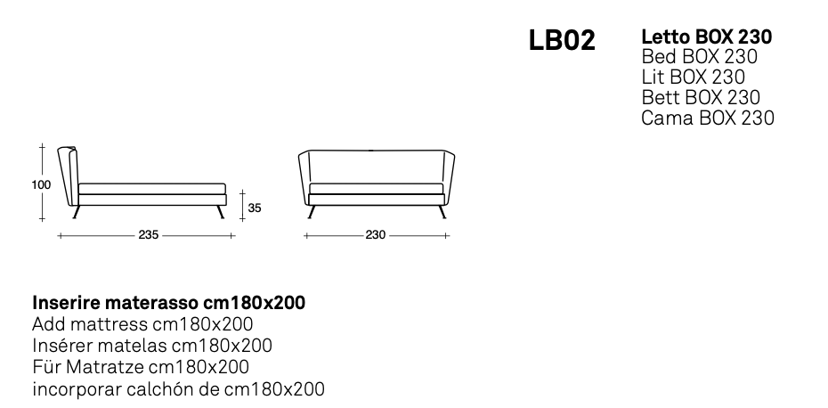 Duke High letto pelle aida