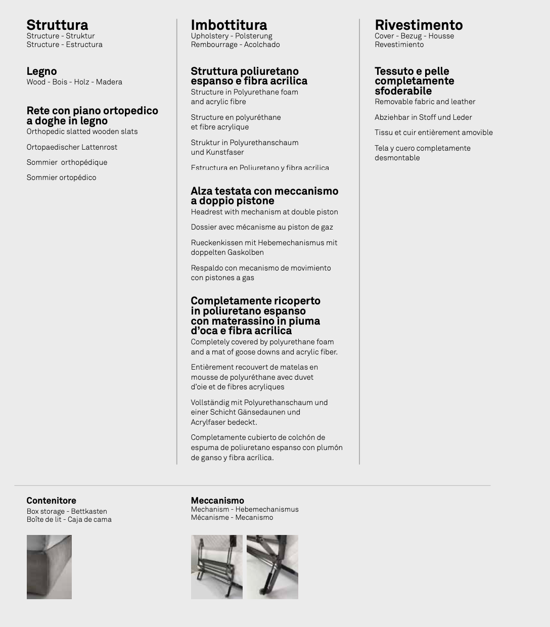 William letto pelle aida