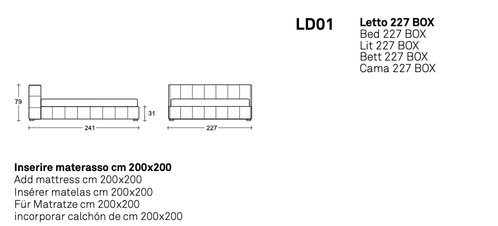 Terence letto pelle aida