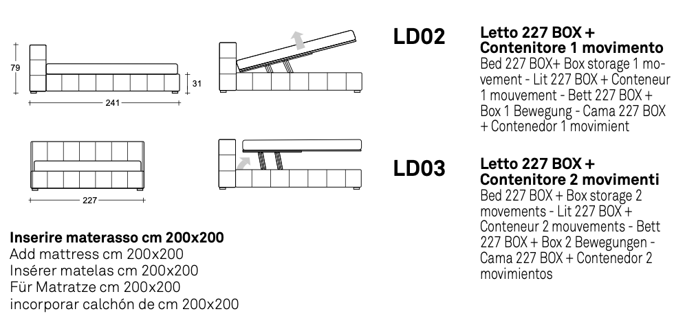 Terence letto pelle aida