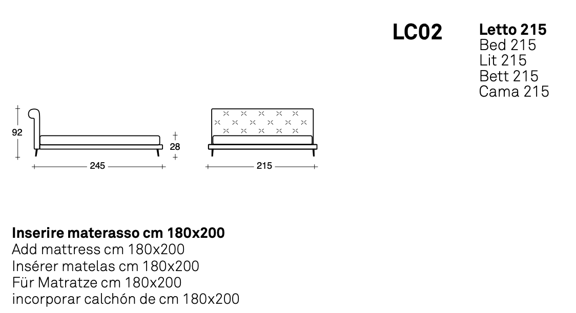 Cliff letto tessuto top