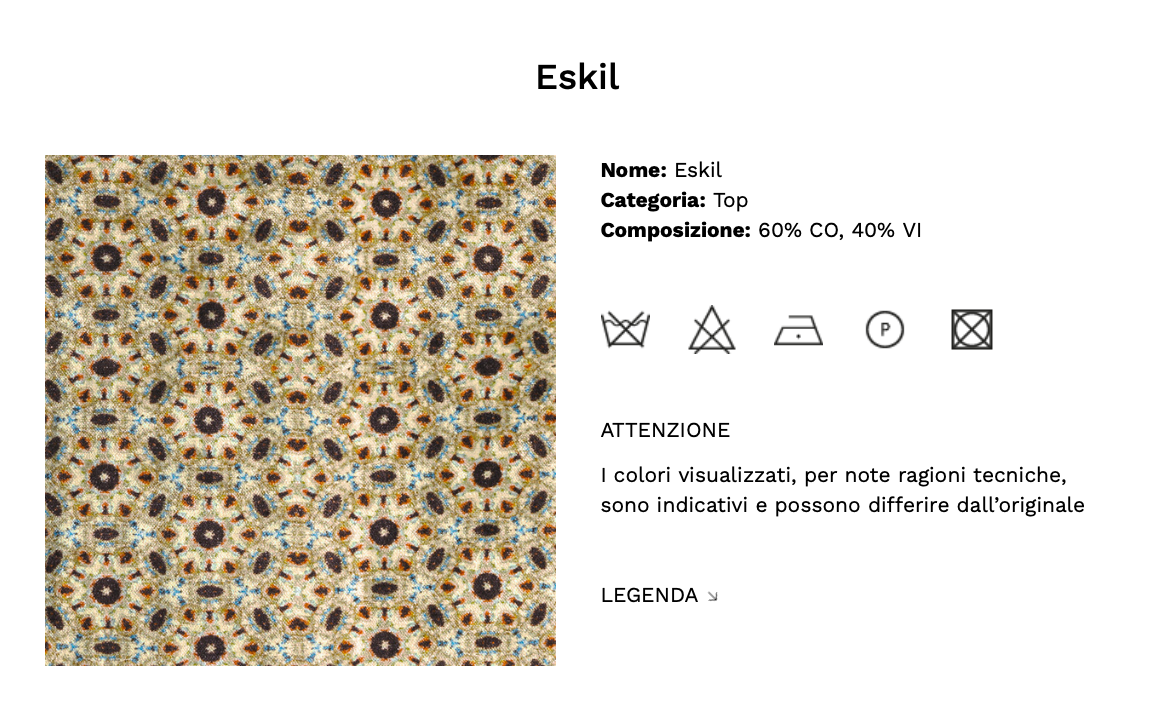 Loren poltroncina tessuto top