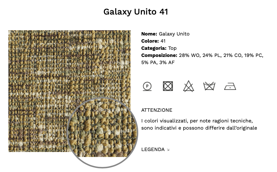 Demetra New poltroncina tessuto top