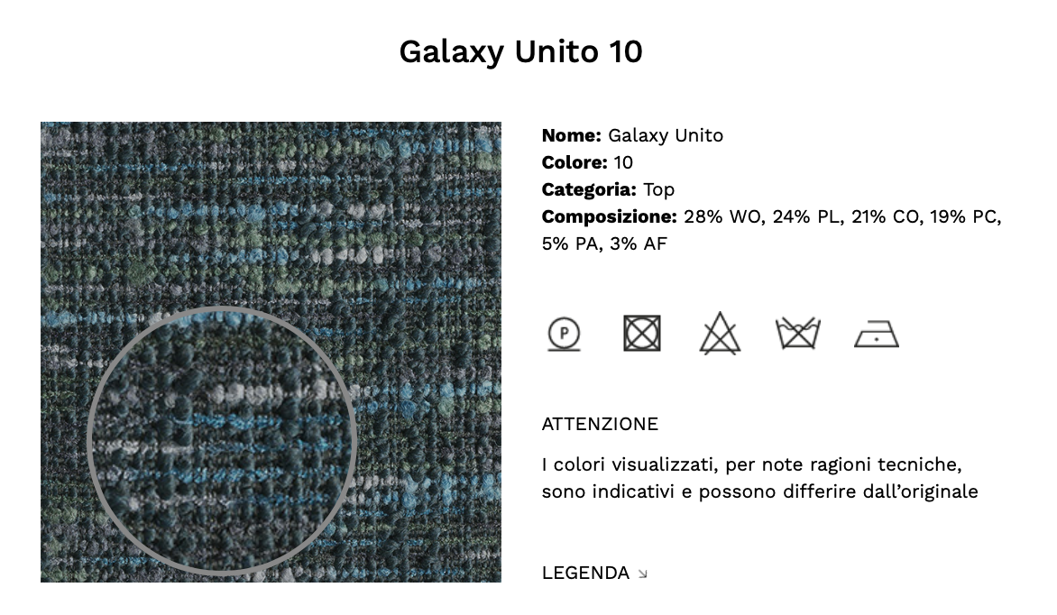 Scarlet poltroncina tessuto top