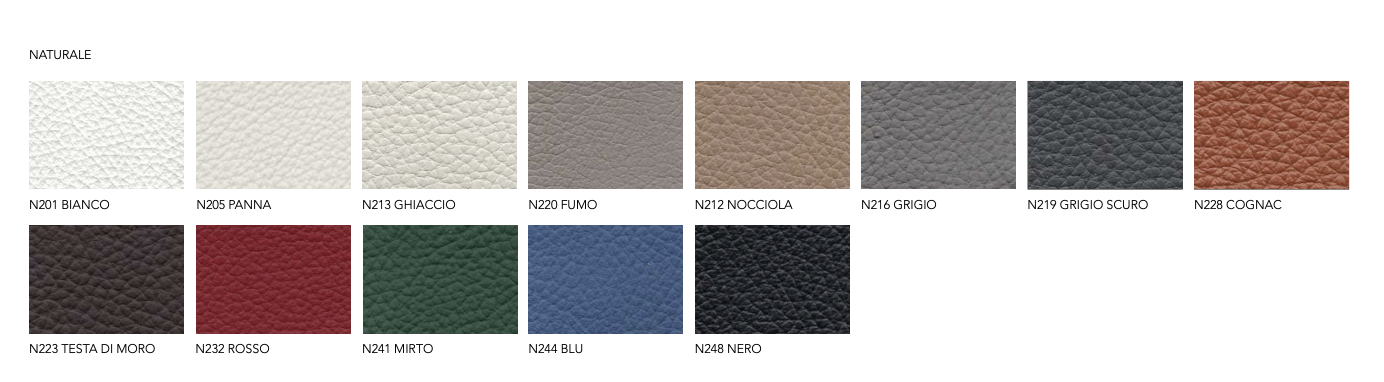 Amet Lounge divanetto pelle naturale