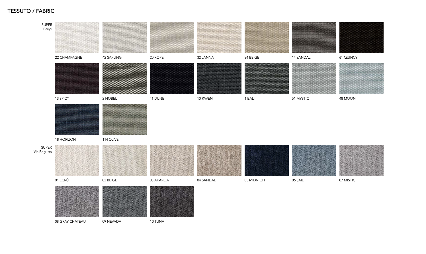 Nuvola Lounge divano tessuto super