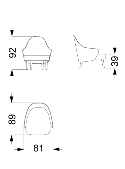 Ludwig poltrona pelle nabuk