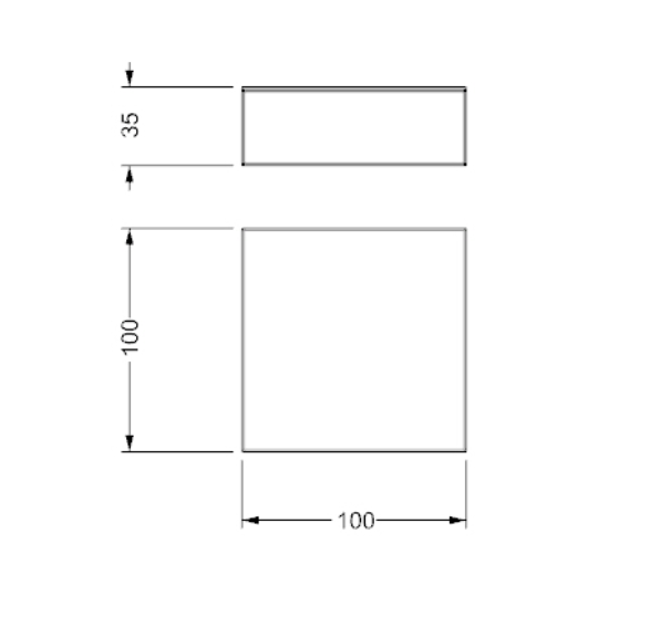 Kubo 40 tavolino top marmoreflex
