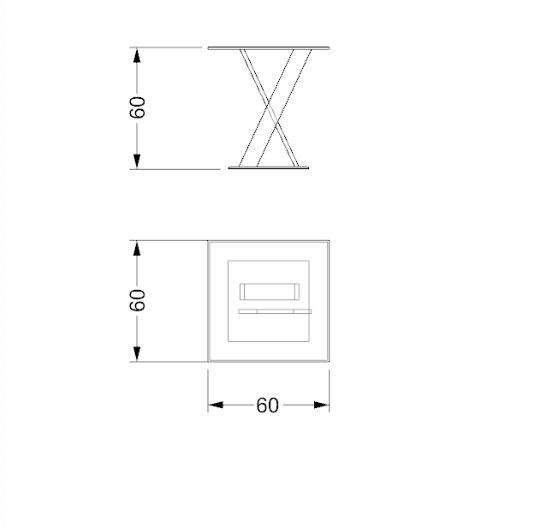 Mister X 55 tavolino outdoor