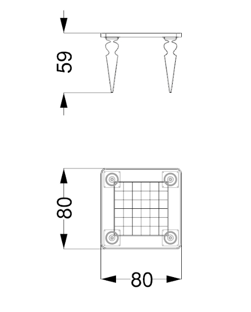 Scacchi 55 tavolino da gioco