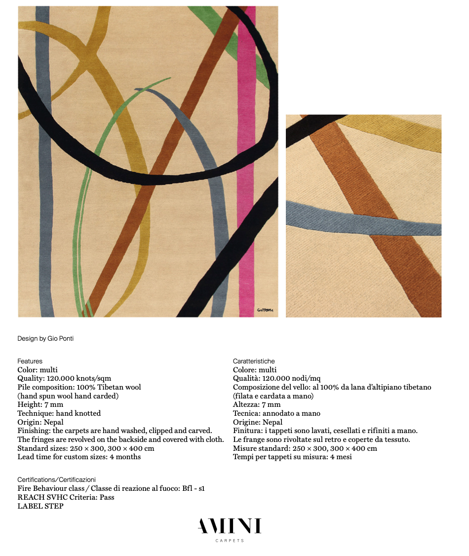Lettera disegnata tappeto