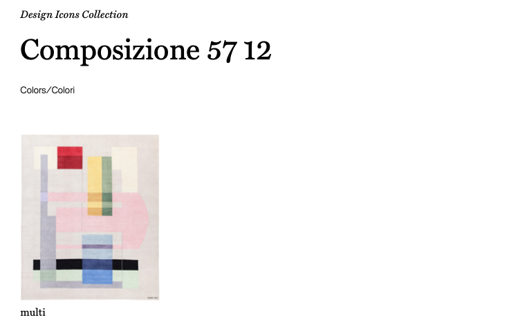 Composizione 57 12 tappeto