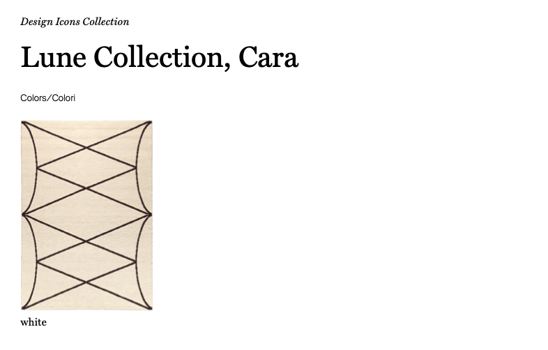 Lune collection Cara tappeto