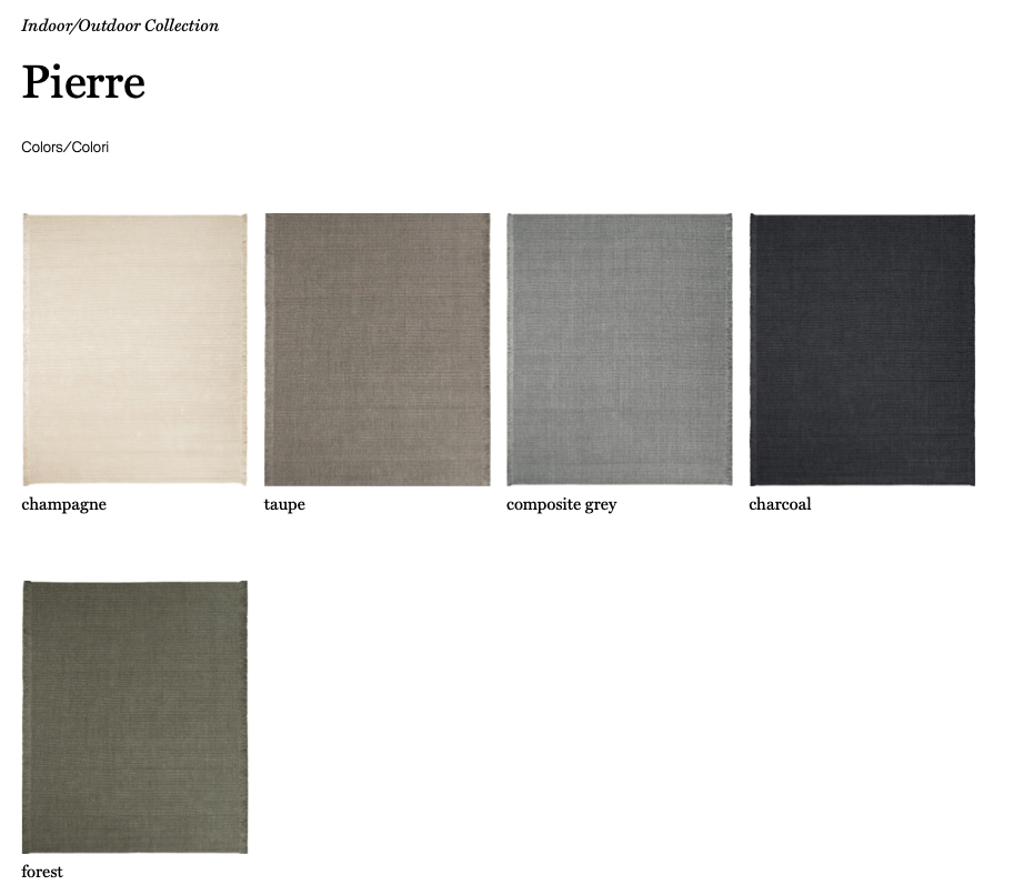 Pierre tappeto indoor/outdoor