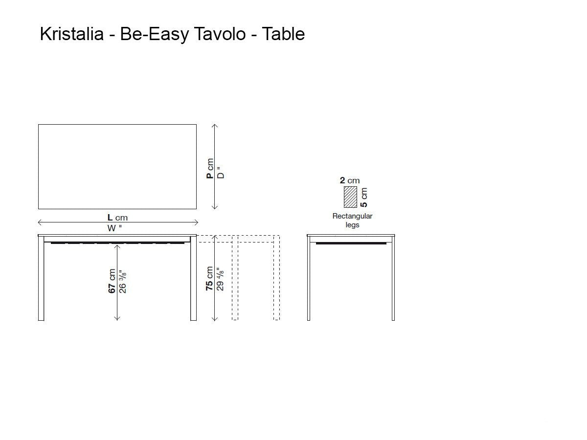 Be-Easy tavolo fisso