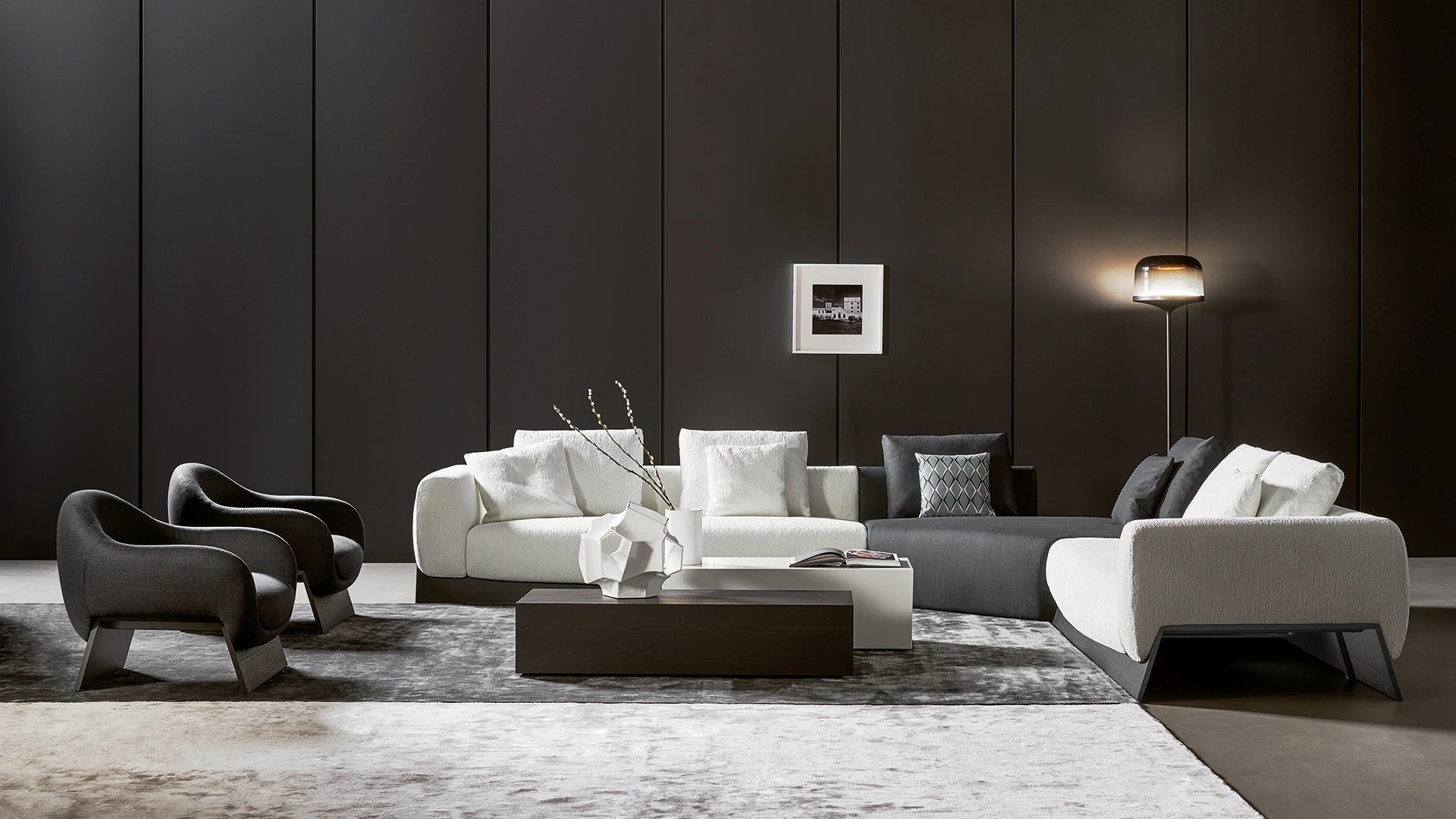 Boolean divano tessuto azimut