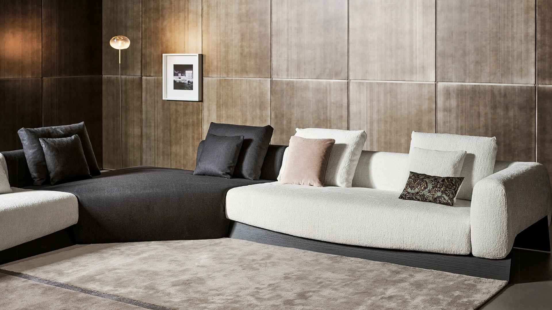 Boolean divano tessuto azimut