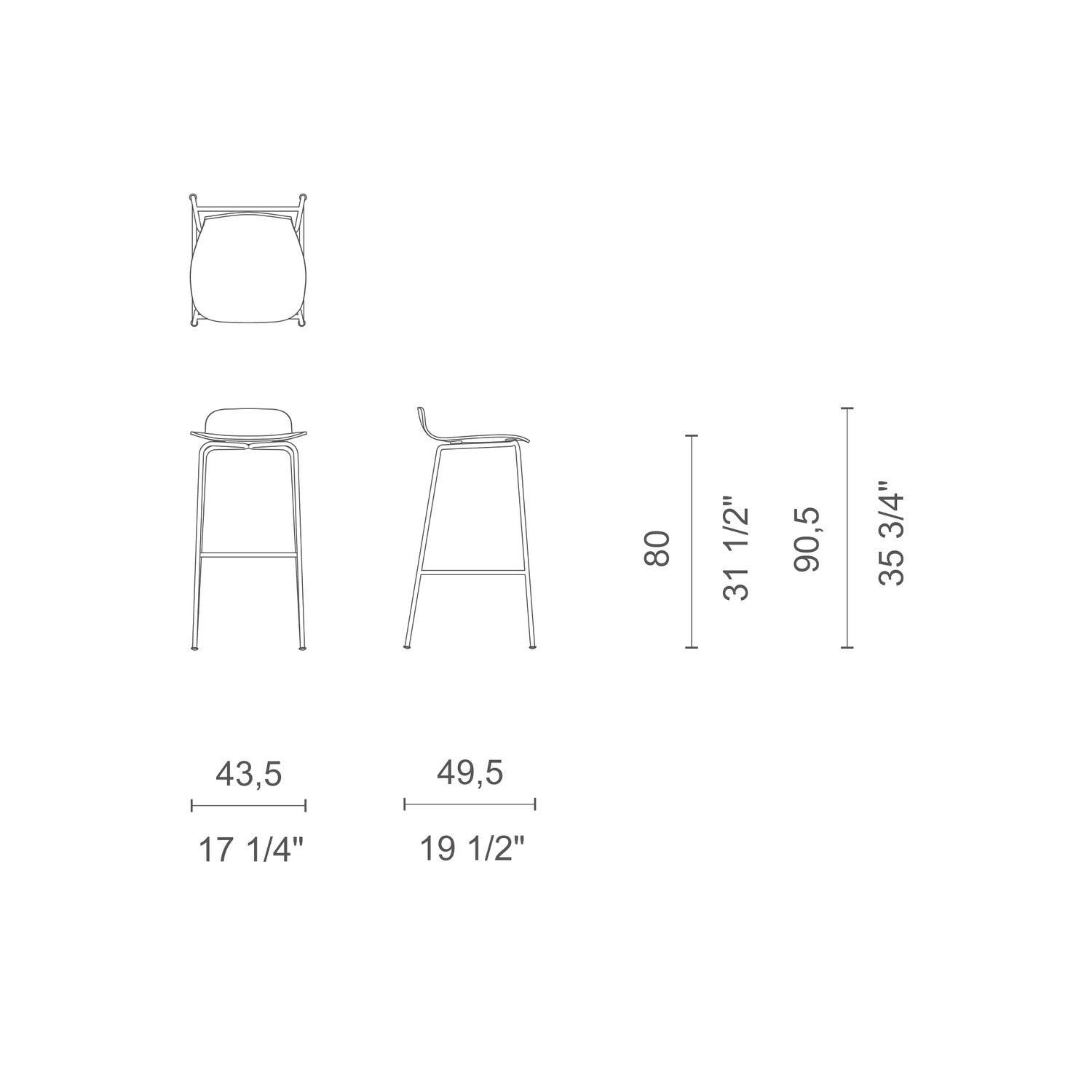 Tate Color Stool sgabello