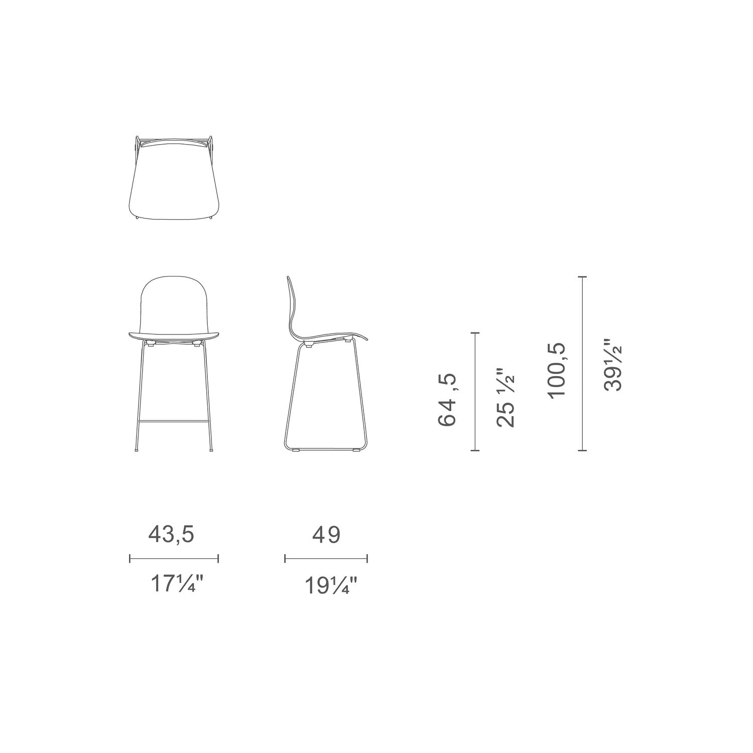 Tate Color Stool sgabello